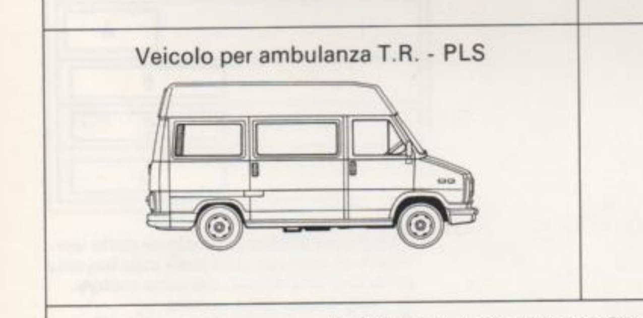 Veicolo per ambulanza T.R. - PLS