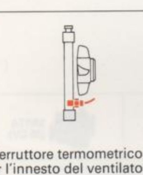 Interruttore termometrico per l'innesto del ventilatore