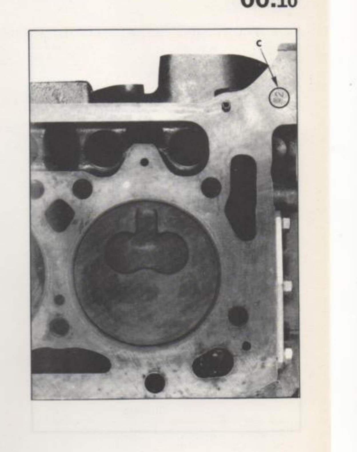 Monoblocco cilindri — C: stampigliatura classe canne cilindri