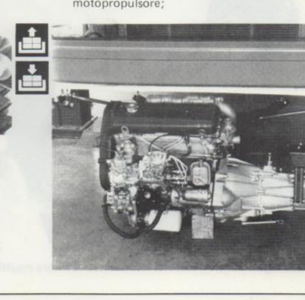 Motopropulsore estratto dal veicolo