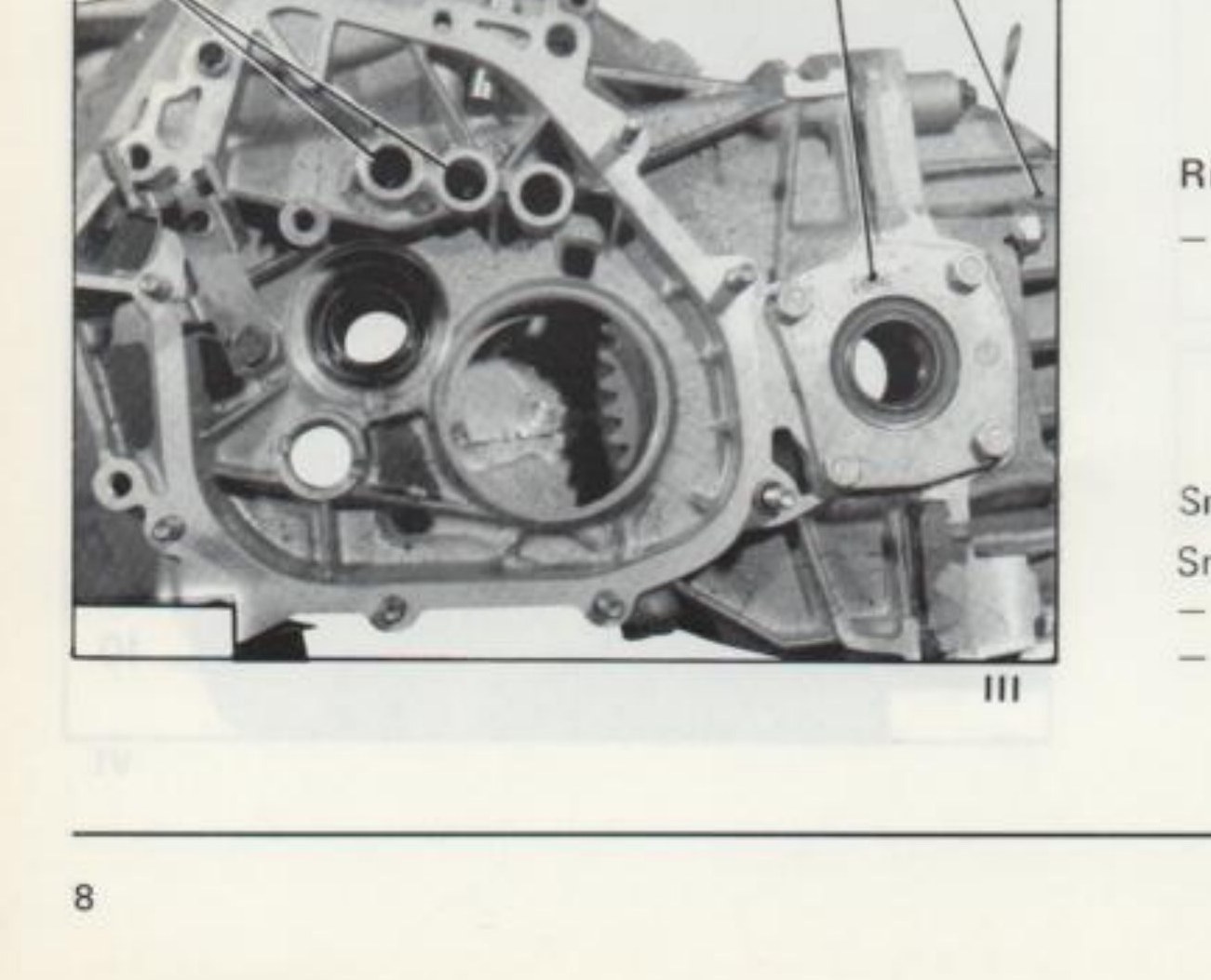 Fig. III — Scatola differenziale e cappelli (rif. 10, 11, "b")