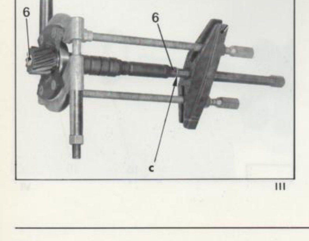 Albero secondario con boccole in plastica (6) - fig. III (rif. 6, c)
