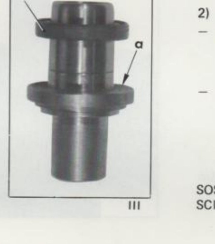 Calettatore attrezzo, guarnizione (1), superficie "a" - fig. III
