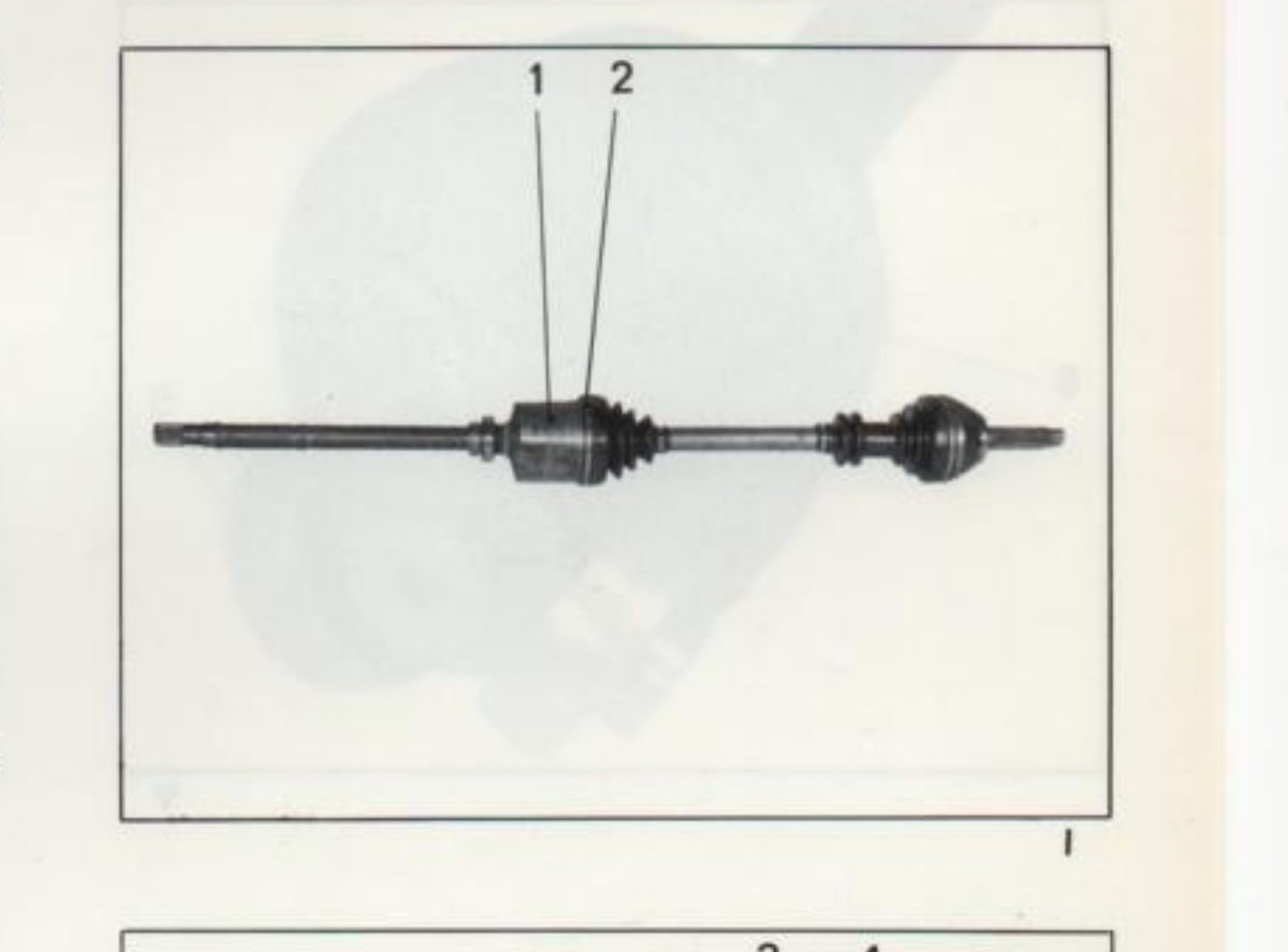 fig. I — Giunto tripode con riferimenti 1 e 2