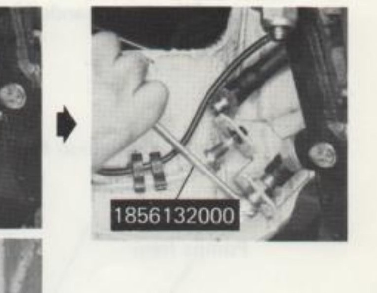 Dettaglio attrezzo 1856132000 sul raccordo della tubazione flessibile