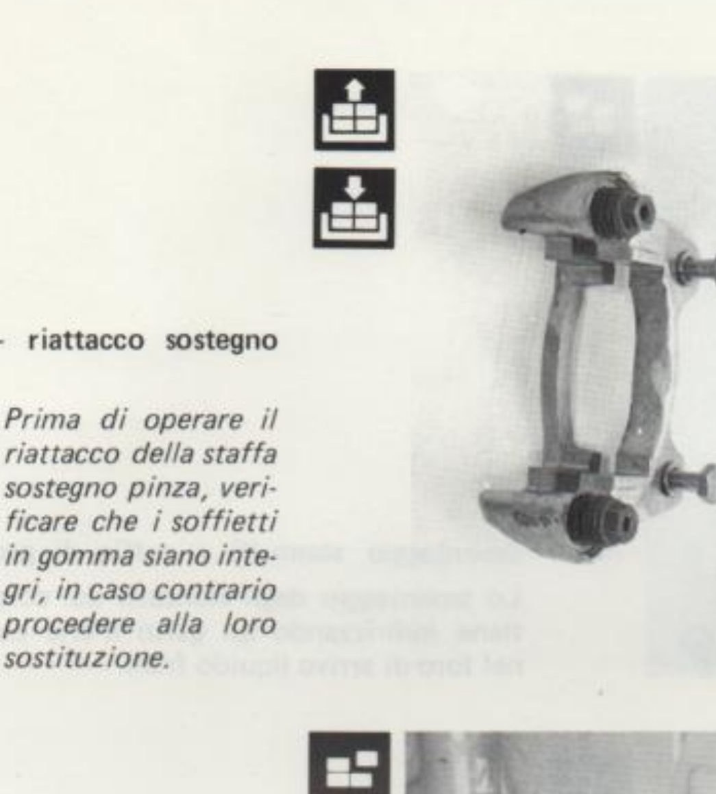 Sostegno pinza freno smontato