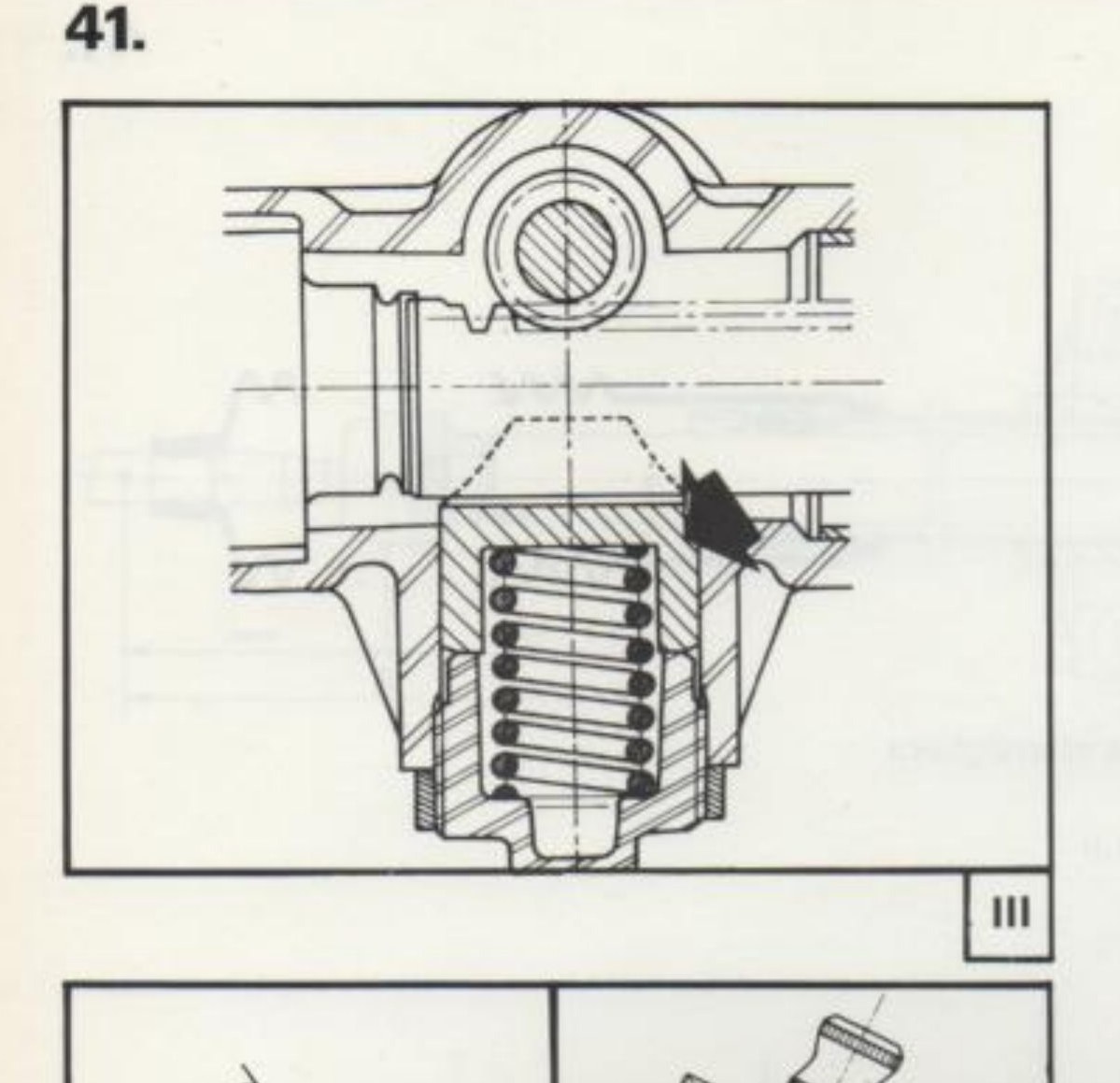 fig. III — Nottolino centraggio cremagliera