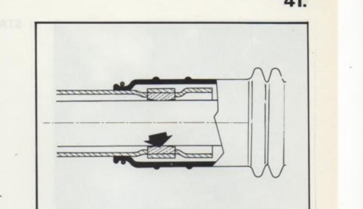 fig. VI — Boccola per asta cremagliera