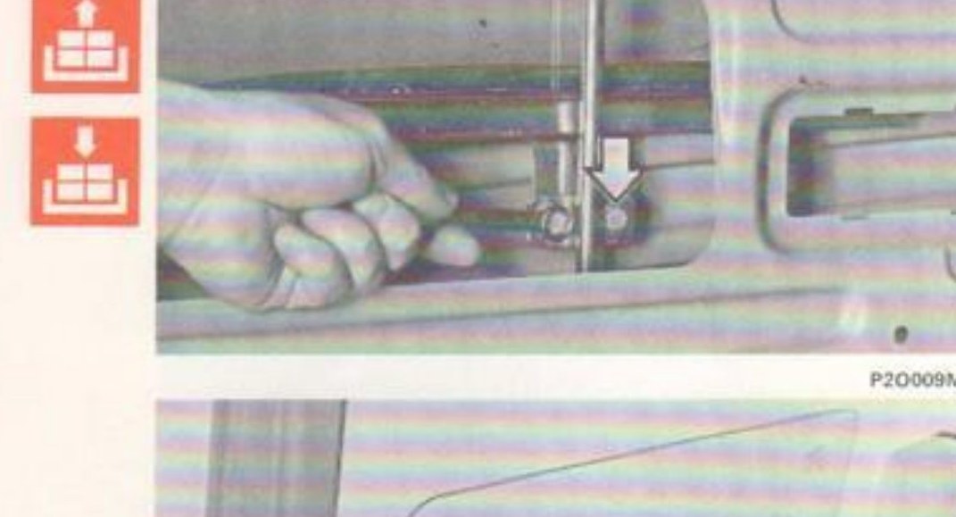 Viti di fissaggio cristallo al dispositivo comando alzacristallo (P2O009M05)