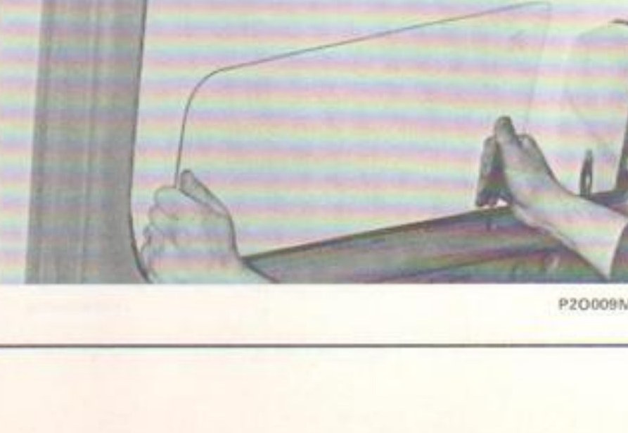 Rimozione cristallo scendente (P2O009M06)