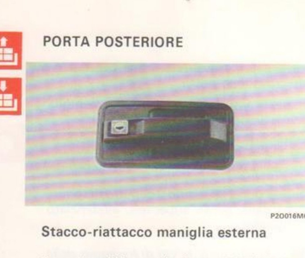 Maniglia esterna porta posteriore (P20018M02)
