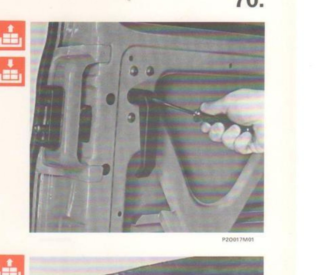 Svitamento vite fissaggio maniglia interna (P2O017M01)